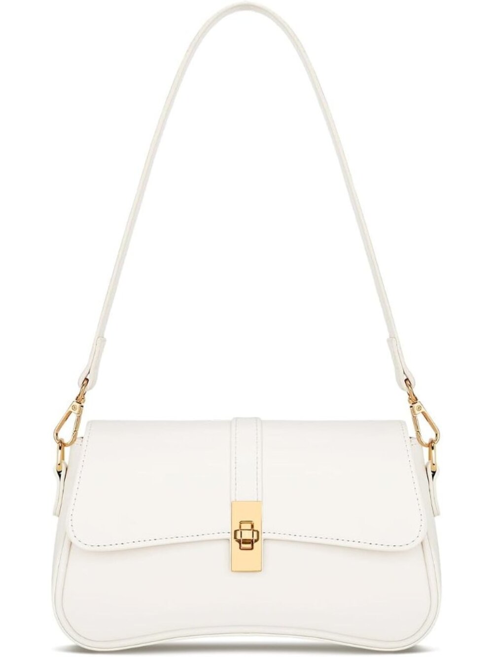 〽️Women's Beige PU leather Trendy Hobo Cute Mini Clutch Purses Shoulder Bag